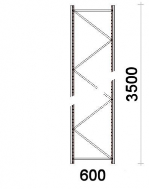 Frame 3500x600mm 55*47*1,5