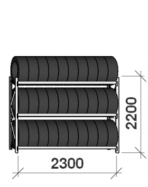 Starter bay 2200x2300x500,3 levels