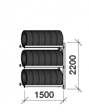 Add On bay 2200x1500x500,3 levels