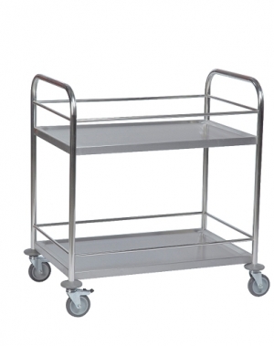 Stainless border trolley 910x590x940mm, 100kg