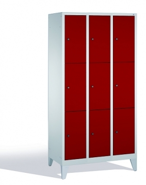 3-tier locker, 9 doors, 1850x900x500 mm