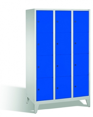4-tier locker, 12 doors, 1850x1200x500 mm