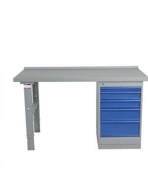 Worktable w. drawer un. 5 draw. 1600x800 mm, oak