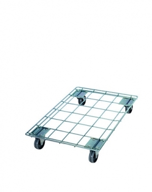 Galvanised bcrate trolley 820x620x150mm