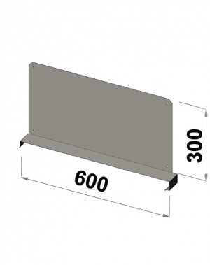 Shelf divider 600x300 zn