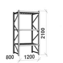 Maxi starter bay 2100x1200x800 600kg/level,3 levels with steel decks