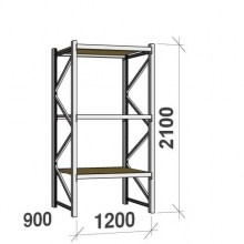 Starter bay 2100x1200x900 600kg/level,3 levels with chipboard