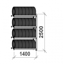 Add On Bay 2500x1400x500, 4 levels