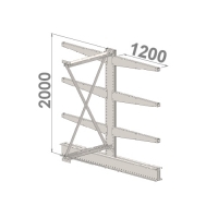 Ulokehylly jatko-osa 2000x1000x2x1200,4 tasoa