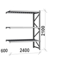 Maxi extension bay 2100x2400x600 300kg/level,3 levels with steel deck