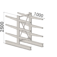 Starter bay 2500x1000x2x1000,4 levels