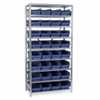Box shelf 2100X1000X300, 32 boxes 300x240x150