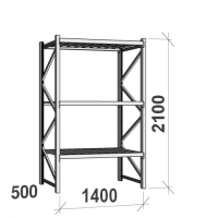 Maxi starter bay 2100x1400x500 600kg/level,3 levels with steel decks