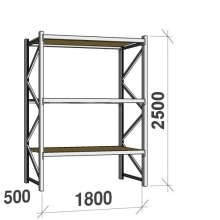 Starter bay 2500x1800x500 480kg/level,3 levels with chipboard