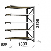 Extension bay 3500x1800x900 480kg/level,5 levels with chipboard MAXI