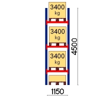 Starter bay 4500x1150 3400kg/pallet,4 FIN pallets