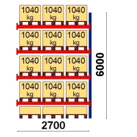 Add On bay 6000x2700 1041kg/pallet,15 EUR pallets