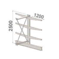 Ulokehylly jatko-osa 2500x1500x2x1200,4 tasoa