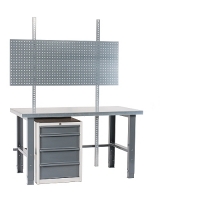 Workstation 1500x800 with steel top