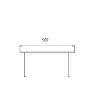 Bench 900x290x420 metal