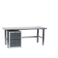 Workstation 1500x800 with steel top