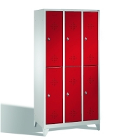 2-tier locker, 6 doors, 1850x900x500 mm