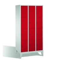 4-tier locker, 12 doors, 1850x900x500 mm