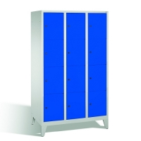 4-tier locker, 12 doors, 1850x1200x500 mm