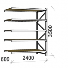 Extension bay 3500x2400x600 300kg/level,5 levels with chipboard MAXI