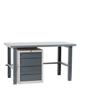 Workstation 2000x800 with steel top