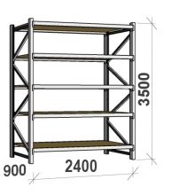 Starter bay 3500x2400x900 300kg/level,5 levels with chipboard MAXI