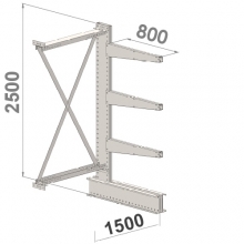 Add On bay 2500x1500x800,4 levels