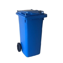 Refuse bin 120L blue