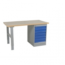 Worktable w. draw. 6 draw. 2000x800 board