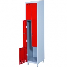 Z-Kaappi 2:lla ovella 1920x400x550  punainen/harmaa